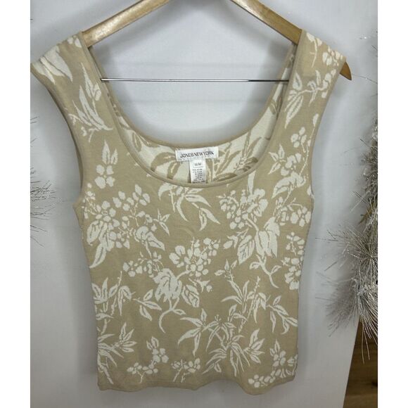 Jones New York Tops - NWT!!!JONES NEW YORK Women Stretch Rayon Nylon Knit Tank‎ Ivory Color Size M